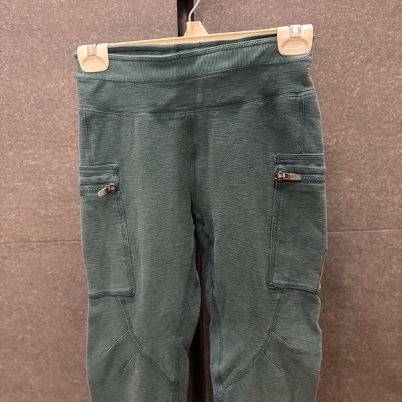 Free People Movement Green Jersey Cargo Leggings Size Small - Picture 8 of 14